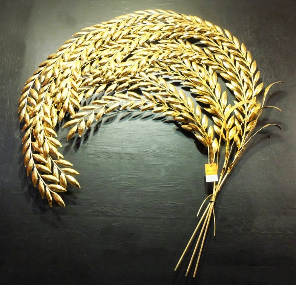 รวงข้าว ปิดทอง ติดผนัง