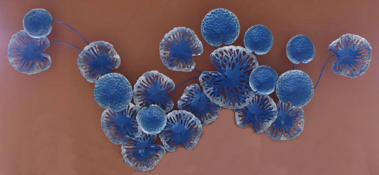 ใบบัว ติดผนัง