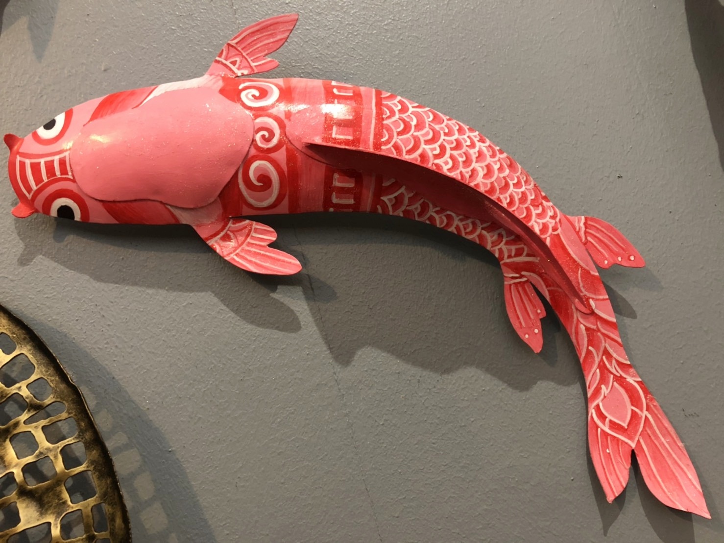 ปลาคาร์ฟ เพ้นท์ลาย ติดผนัง